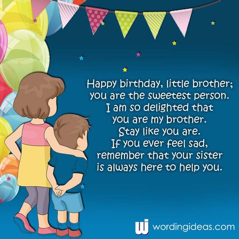Birthday Wishes For Small Brother, Funny Birthday Brother, Unique Birthday Wishes For Brother, Birthday Wishes For Younger Brother, Birthday Wishes For Little Brother, Happy Birthday Bhai Wishes, Cute Happy Birthday Messages, 30 Birthday Wishes, Birthday Quotes Kids