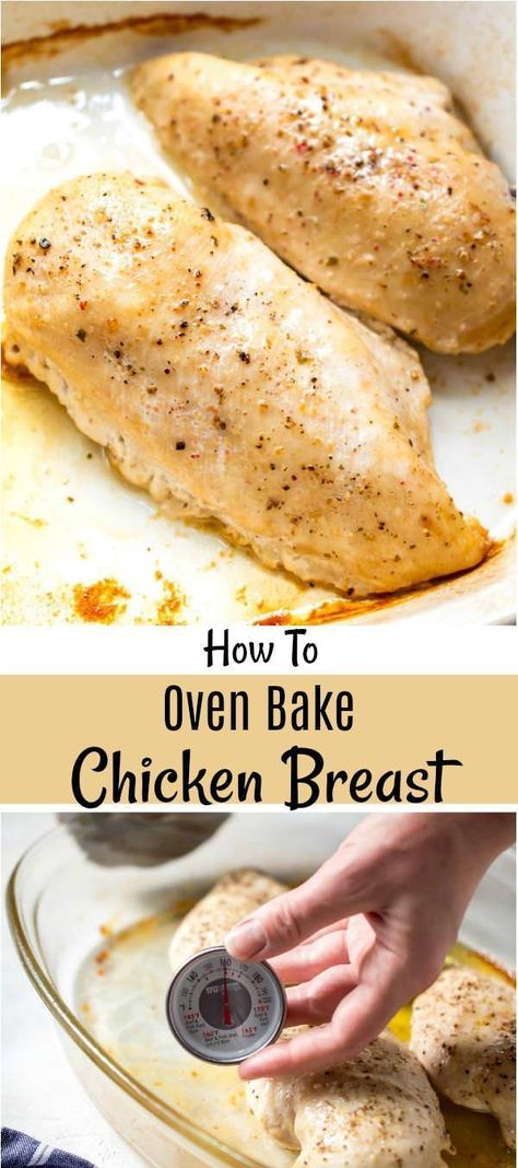 If you need to know how to bake chicken or are just wanting juicy chicken, this method for Oven Baked Chicken Breast is the way to go! This baked chicken recipe is fast, easy and perfect for your meal prep needs. Baking chicken breasts is a life saver when following the Whole30 or Paleo diets. #bakedchicken #mealprep #whole30recipes #paleorecipes Best Oven Baked Chicken, How To Bake Chicken, Chicken Breast Oven Recipes, Baked Chicken Cutlets, Oven Baked Chicken Breast Recipe, Oven Baked Chicken Breast, Bbq Pulled Chicken Sandwiches, Baking Chicken, Chicken Breast Oven