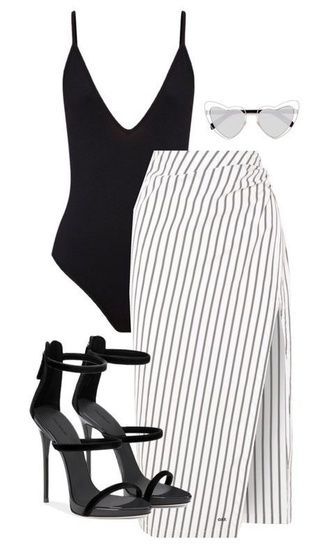 Shop the look | Black and white outfit | spring look  #shopthelook 여름 스타일, Outfit Chic, Ținută Casual, Classy Outfit, Looks Chic, Mode Inspo, Outfit Casual, White Outfits, Mode Inspiration