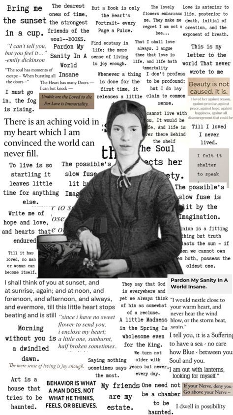 emily dickinson quotes poetry poem collage wallpaper background aesthetic wlw literature writer author Emily Dickinson Wallpaper, Emily Dickinson Aesthetic, Poem Collage, Writers Aesthetic, Dickinson Quotes, Emily Dickinson Poetry, Wallpaper Background Aesthetic, Emily Dickinson Quotes, Dickinson Poems