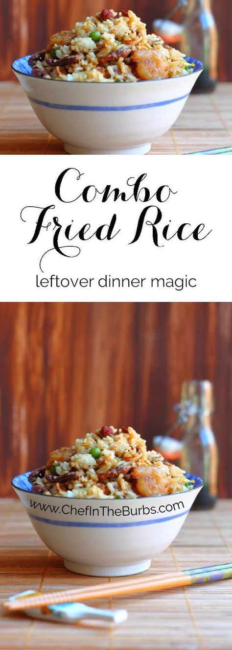 Combo Fried Rice is definitely something you need to have in your repertoire… Combo Fried Rice Recipe, Froed Rice, Veg Protein, China Buffet, Dinner Leftovers, How To Cook Rice, Fried Rice Recipe, Arbonne, Rice Recipe