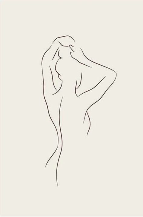 Female Outline Art, Women Shillouette, Feminine Body Outline Tattoo, Female Outline Drawing, Outline Drawing Aesthetic, Body Outline Drawing Aesthetic, Body Minimalist Drawing, Body Outline Painting, Female Outline Tattoo