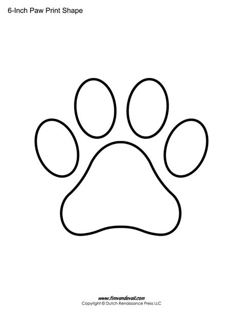 Paw Print Template Shapes | Blank ... Paw Template, Paw Stencil, Paw Print Background, Coloring Template, Memorial Tattoos Small, Paw Print Art, Cat Template, Printable Dog, Printable Shapes