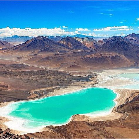 Location: Laguna Verde (view from Volcán Licancabur), Bolivia. Photo Credit: @gibiskys Ushuaia, Desert Aesthetic, Bolivia Travel, Travel Wishlist, Relaxation Meditation, South America Travel, Travel Inspo, Dream Destinations, America Travel