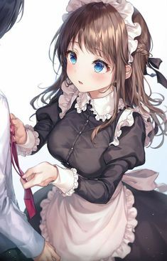 Untitled Maid Outfit Anime, Shojo Anime, Anime Maid, 5 Anime, Anime Hair, 판타지 아트, Anime Angel, Anime Kawaii, Karakter Anime