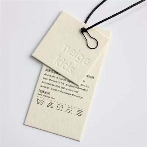 Swing Tag Design, Custom Hang Tags, Clothing Labels Design, Hang Tags Clothing, Hang Tag Design, New China, Small Business Packaging Ideas, Ticket Design, Swing Tag