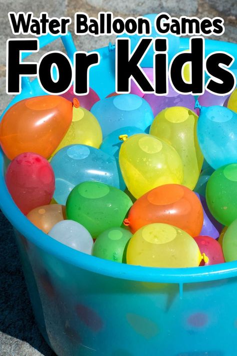 Here's your perfect solution to summer boredom - 19 Super Fun Water Balloon Games for Kids! They are a terrific way to enjoy the sun and stay cool at the same time. Gather your kids, fill up those water balloons, and prepare for some outdoor fun that they will absolutely love! Don't forget to follow The Best Kids Crafts and Activities for more entertaining ideas! Water Baloon Games, Ballon Games For Kids, Water Ballon Games, Water Balloon Games For Kids, Balloon Games For Kids, Water Balloon Games, Outdoor Water Activities, Outdoor Summer Activities, Balloon Games