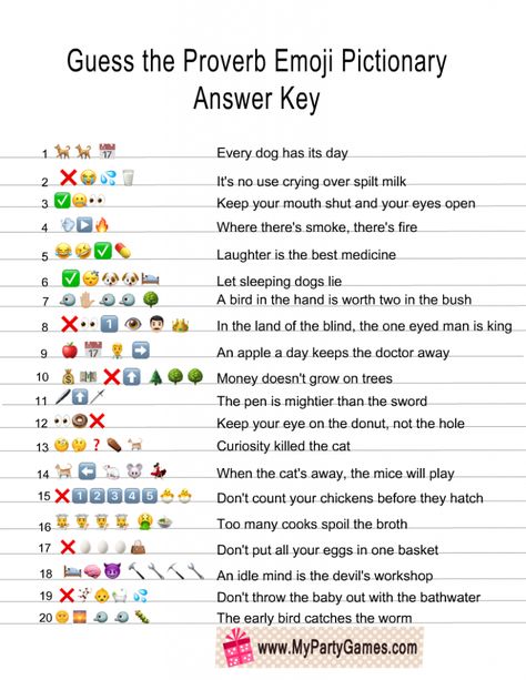 Free Printable Guess the Proverb Emoji Pictionary Quiz Guess The Phrase Emoji, Guess The Name Game, Emoji Games For Adults, Guess The Bible Character Emoji, Guess The Song Emoji With Answers, Emoji Riddles With Answers, Emoji Quiz And Answers, Guess The Movie Emoji With Answers, Emoji Games With Answers