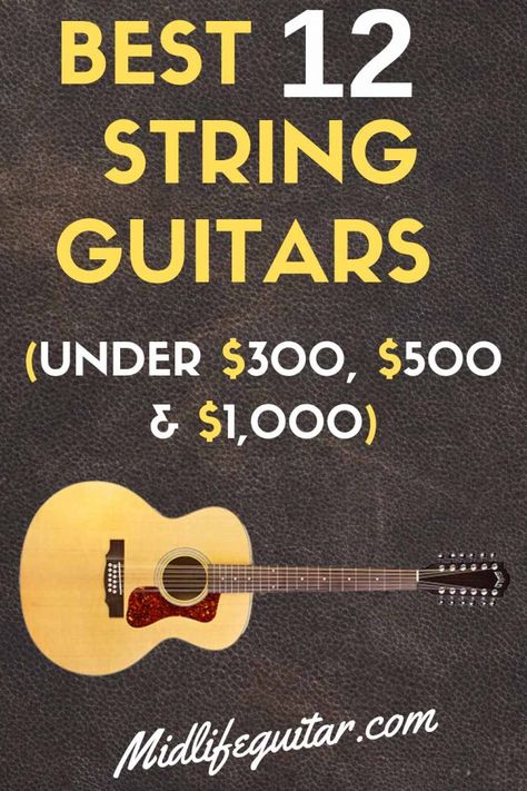 Instruments Guitar, 12 String Acoustic Guitar, Music Instruments Guitar, 12 String Guitar, Guitar Books, Guitar Practice, Learn Something New Everyday, Cheap Guitars, Fingerstyle Guitar
