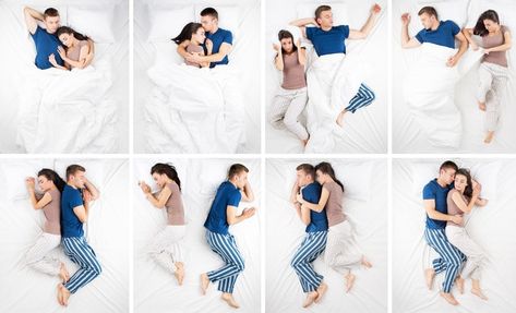 Sleeping Positions for Couples Couple Reference, Best Diy Face Mask, Sleeping Pose, Sleep Posture, Sleeping Together, Fetal Position, Couple Sleeping, Couple Presents, Laying In Bed