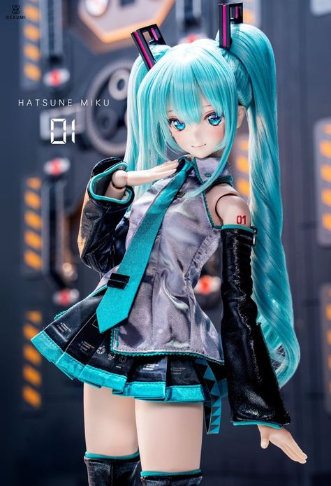 Hatsune Miku Doll, Hatsune Miku Vocaloid, Miku Hatsune Vocaloid, Miku Cosplay, Miku Vocaloid, 사진 촬영 포즈, Fantasy Art Dolls, Kawaii Doll, Anime Figurines