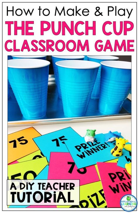Want to learn how to make a punch cup game or see an easy punch cup game diy tutorial? Check out this step by step post that shows how to make punch cups game and how to play punch cup game, along with the rules. Perfect math games and test prep games for grade 2, grade 3, grade 5, 4th grade, 5th grade, and middle school! Fun test prep games and even Staar test prep games are a cinch with ready-to-go punch a cup game with tissue paper. Use Solo cups or any party cup to make a punch board game! Punch A Cup Game, Punch A Cup Game Tissue Paper, Punch Cups Game, Punch Cup Game, Punch Out Game, Cups Game, How To Make Punch, Test Prep Activities, Cup Game