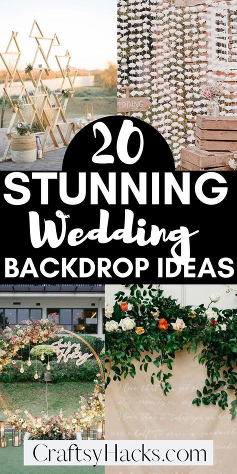 Wedding Backdrop Diy Ceremony, At Home Wedding Backdrop, Photobooth Backdrop Diy Wedding, Wedding Alter Backdrop Outdoor, Wedding Backdrop Outside, Wedding Drop Backgrounds, Trendy Backdrop Ideas, Background For Wedding Ceremony, Outside Wedding Backdrop Ideas