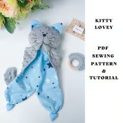 Patchwork, Tela, Couture, Lovey Sewing Pattern, Fox Lovey, Lovey Pattern, Start Sewing, Kitty Baby, Pattern Cat