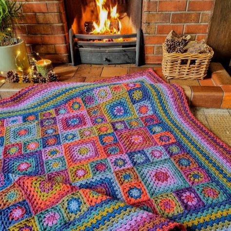 Crochet Tutorials, Patchwork, Crochet Dreams, Afghans Crochet, Granny Square Crochet Patterns, Granny Square Crochet Patterns Free, Make Blanket, Square Blanket, Blanket Yarn