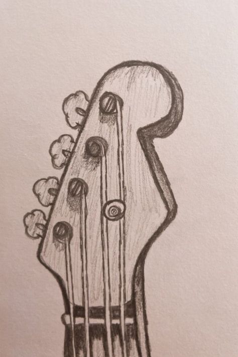 Guitar Drawing Sketches, Guitar Drawing Aesthetic, Sketches Guitar, Sketch Guitar, Pages Wallpaper, Aesthetic Guitar, Guitar Sketch, Guitar Drawing, Drawing Aesthetic