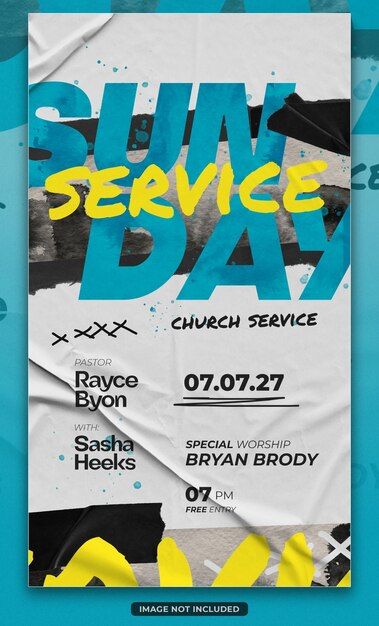 Sunday Service Flyer Design, Sunday Service Poster, Church Service Flyer, Sunday Service Flyer, Banners Ideas, Church Banners Designs, Church Banner, Church Media Design, Instagram Poster