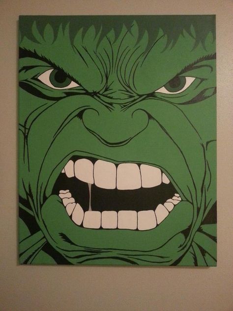 my own hulk creation Tela, Hulk Painting Easy, Hulk Drawing Easy, Hulk Canvas Painting, Marvel Characters Drawings, Marker Drawing Aesthetic, Hulk Drawing, Hulk Painting, Hulk Artwork