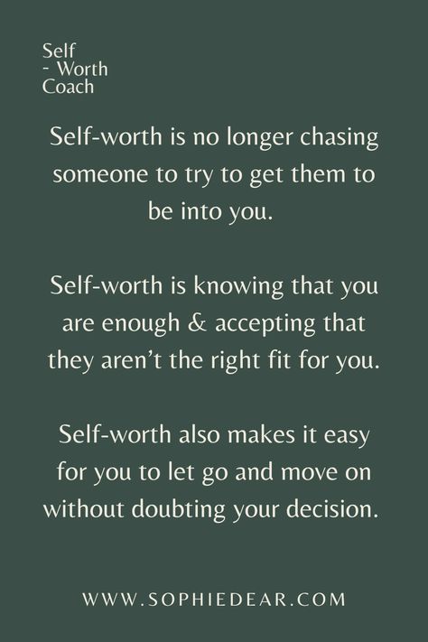 What exactly is Self-Worth? How do we convince ourselves we’re worth fighting for? How do we feel we’re worthy of anything in life? CLICK to meet The Self-Worth Coach and start understanding how to take action steps that will help you feel more worthy and build a solid foundation of self-esteem to craft a more authentic life | SOPHIE DEAR - THE SELF-WORTH COACH How To Have Self Worth, What Is Self Esteem, How To Find Your Worth, I’m Worth More Quotes, Is It Worth It Quotes, Building Self Worth, How To Know Your Worth, Quotes On Self Worth, Self Worth Aesthetic