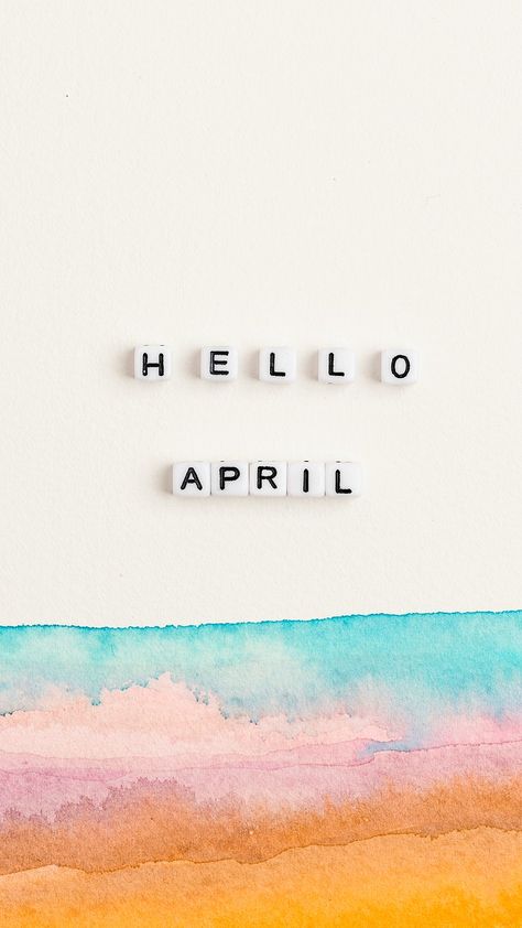 White HELLO APRIL beads word typography | free image by rawpixel.com / KUTTHALEEYO Iphone 12 Wallpaper, Word Typography, 12 Wallpaper, Text Typography, Confetti Background, Hello April, Hello June, Hello July, Hello March