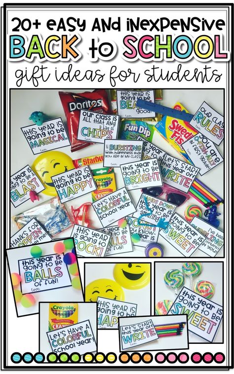 20+ {Beginning of the Year} Gifts for Students - Teaching With Crayons and Curls Orientation Gifts For Students, Preschool Class Mascot Ideas, Back To School Gift For Students, First Day Of School Student Gift Ideas, Meet The Teacher Student Gifts, Welcome Back To School Gifts For Kids, Welcome To School Gifts For Students, Back To School Treats For Students, Welcome To Kindergarten Gifts