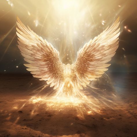 Nature, Angels Wings Aesthetic, Gold Wings Aesthetic, White And Gold Angel Wings, Gold Bird Aesthetic, Wing Aesthetic Angel, Golden Wings Art, Golden Wings Aesthetic, Warrior Angel Aesthetic