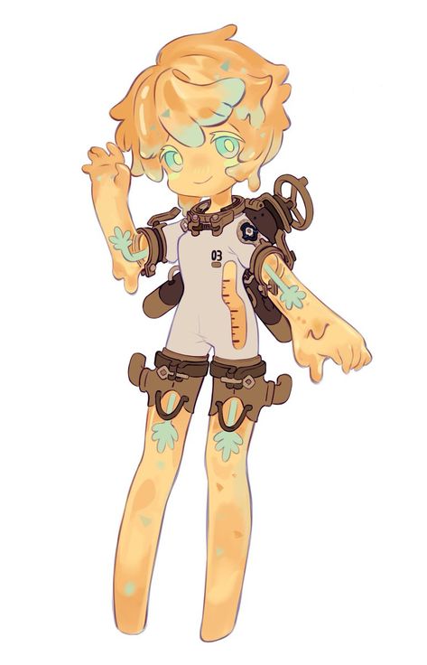 Dnd Slime Character, Slime Humanoid, Slime Character Design, Bee Anime, Slime Oc, Slimes Girl, Monster Characters, Cute Monsters, Creature Concept Art