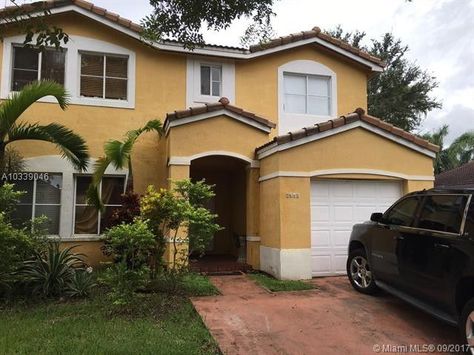 9641 Sw 163rd Ave, Miami, FL 33196 - realtor.com® Houses Styles, Miami Beach House, House In Miami, Fake Home, Suburban House, Miami Houses, Beach House Interior, Starter Home, Bungalow House