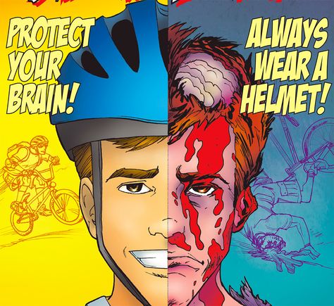 Are These Bike Safety Comics Too Graphic?  http://www.bicycling.com/news/advocacy/are-these-bike-safety-comics-too-graphic?cid=NL_BIK_-_05032016_ Wear Helmet Poster Safety Drawing, Safety Drawing Posters, Safety Drawings Ideas, Road Safety Drawing Competition, Traffic Safety Posters Drawing, Industrial Safety Drawing, Industrial Safety Poster Drawing, Road Safety Drawing Ideas, Road Safety Poster Creative Drawing