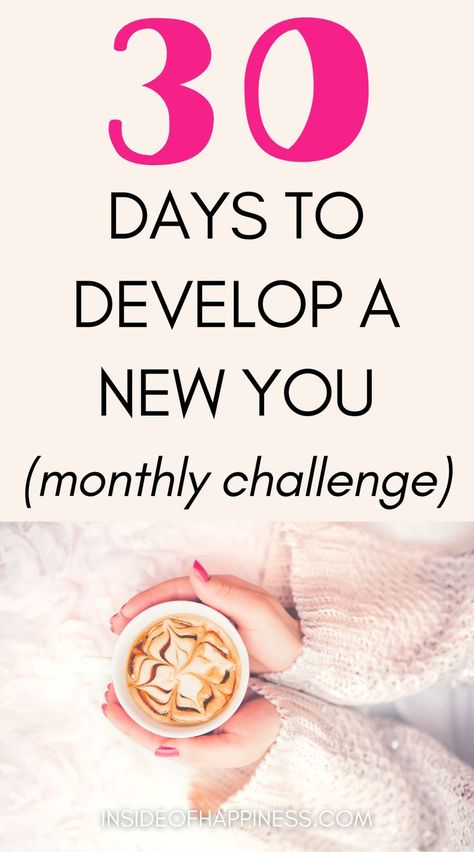 Challenge 30 Days, Personal Development Plan Template, Growth Motivation, Monthly Challenge, Personal Growth Motivation, Cold Sores Remedies, Personal Development Books, Personal Development Plan, Losing 40 Pounds