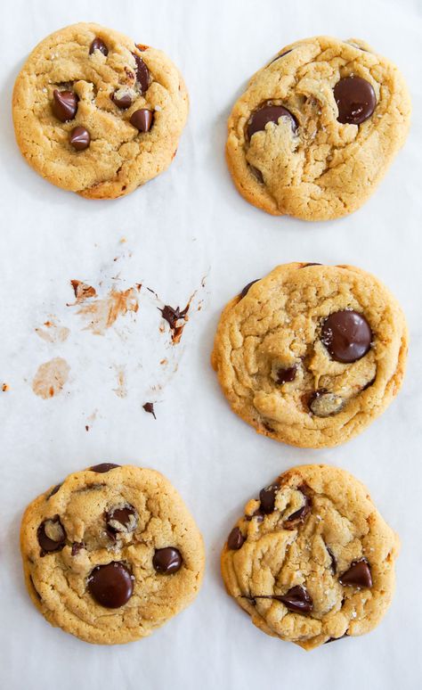 I Baked the NYT's 5-Star Salted Tahini Chocolate Chip Cookies - and Made a Few Tweaks to the Recipe | Bake at 350° Tahini Cookies Recipe, Tahini Chocolate Chip Cookies, Tahini Chocolate, House Cookies, Tahini Cookies, Safe House, Butter Chocolate Chip Cookies, Cookie Time, Chocolate Wafers