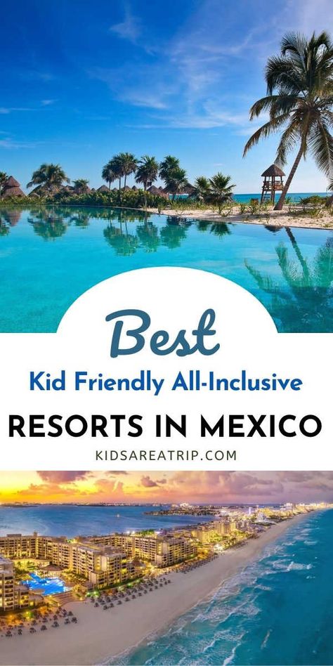 Mexico, Playa Del Carmen, Best Family Vacations With Kids, Mexico Family Vacation, All Inclusive Mexico, Mexico With Kids, Mexico Resort, Resorts In Mexico, Resorts For Kids