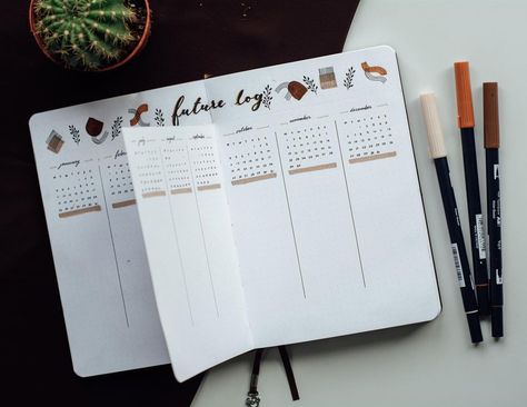 2024 Future Log, Bujo Year Calendar, Bujo Future Log Ideas, Bujo Yearly Spread Ideas 2024, New Year Bujo Setup, Bujo Calendar Spread, Bujo Calendar Year, Bujo Yearly Tracker, Bujo New Year Set Up