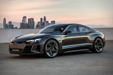 The third all-electric car to be shown from the brand with the four rings, the Audi E-Tron GT Concept is arguably the most exciting. It... Chemnitz, Audi Gt, All Electric Cars, Audi A, Audi E Tron, Bmw Concept, Audi E-tron, Porsche Taycan, Audi A7