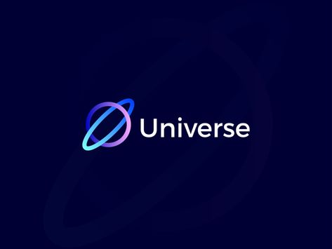 Universe - space logo design Professional Logo Design Ideas, Metaverse Logo Design, Space Branding Design, Universe Logo Design, Metaverse Logo, Digital Logo Design, Universe Logo, Space Logo Design, Space Branding
