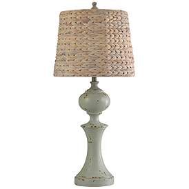 Basilica Sky Table Lamp with Natural Woven Seagrass Shade Coastal Lamp, Cottage Table, White Candle Sticks, Coastal Style Decorating, Rustic Table Lamps, Traditional Table Lamps, Woven Shades, Country Cottage Style, Cool Floor Lamps