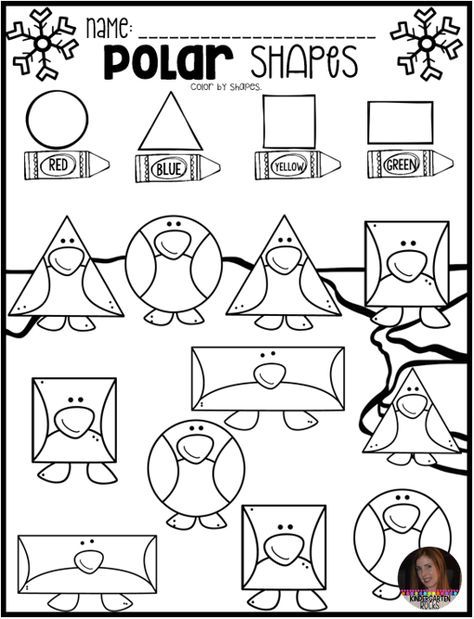 Polar Animal Math and Literacy Worksheets and Printables for Preschool is a no prep packet packed full of worksheets and printables to help reinforce and build literacy and math skills in a fun, engaging way. This unit is perfect for the month of January. Animal Math, Arctic Animals Preschool, Shapes Worksheet, Crafts For Preschool, Penguin Activities, Animals Preschool, Artic Animals, Penguin Crafts, Kindergarten Rocks