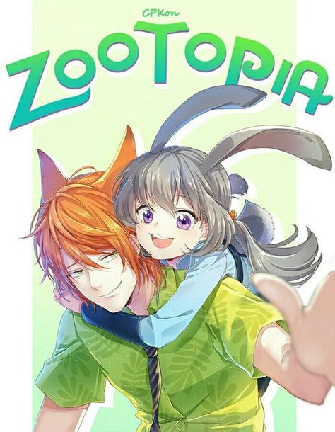 Disney & Cartoon In Anime - Zootopia - Wattpad Nick X Judy Human, Human Zootopia, Judy X Nick, Nick X Judy, Zootopia Anime, Zootopia Characters, Zootopia Nick, Zootopia Nick And Judy, Cartoon Characters As Humans