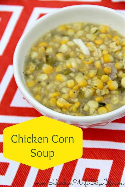 Easy Diner, Chicken Corn Soup, Corn Soup Recipes, Chicken Corn, Corn Soup, Work Meals, Soup Kitchen, Soup Dinner, Pennsylvania Dutch