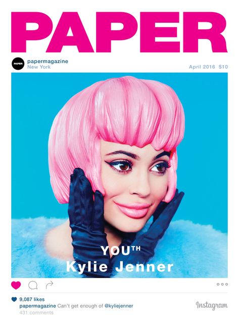 This Kylie Jenner <i>Paper</i> Magazine Cover Will Haunt You Palmas, Paper Magazine Cover, Kylie Jenner News, Kylie Jenner Lip Kit, Living Barbie, Mode Kylie Jenner, Kylie Jenner Lips, Estilo Kylie Jenner, Kylie Jenner Look