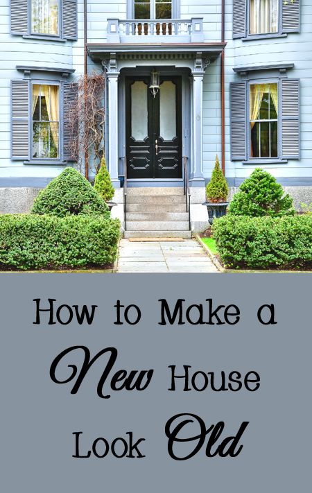 If you have a plain and boring new home, you may want to add some character to it.   Making a new house look old is one way to add interest and charm.   You can even build a new home using elements that make it feel old.   Here are a few ways to make a new house appear older. New Home With Old Character, Give Character To New House, New Build Looks Old, New Build House With Character, Home Decor Old House, New House Old Style, Add Vintage Charm To Home, Vintage Style New Build, Making A New Home Look Old