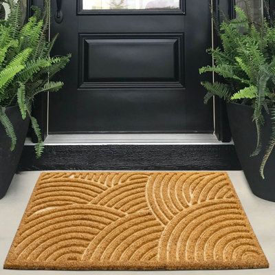 Front Door Matt, Tropical Doors, Front Porch Mat, Gray Patio Furniture, Modern Doormats, Door Mat Entryway, Porch Mat, Entertainment Room Decor, Front Door Rugs