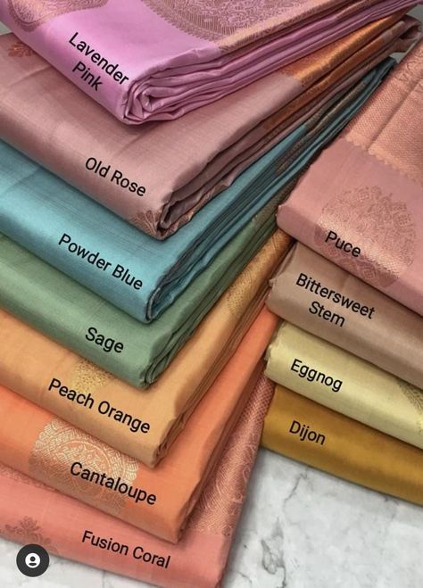 Indian Colour Combinations, Silk Saree Pastel Colour, Pastel Color Indian Outfits, Light Color Pattu Saree, Pastel Colours Silk Saree, Pastel Color Silk Saree For Wedding, Pastel Colours Sarees, Pastel Colour Wedding Sarees, Pastel Colours Dress