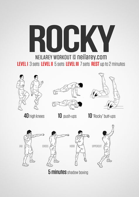 Rocky Balboa Workout Rocky Workout Training, Rocky Balboa Workout, Workouts For Wrestlers, Rocky Balboa Training, Wrestler Workout, Shadowboxing Workout, Rocky Workout, Rocky Training, Boxing Workout Plan