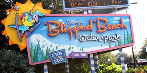 Disney World Water Parks, Disney Water Parks, Disney Blizzard Beach, Beach Disney, Typhoon Lagoon, Art Of Animation Resort, Blizzard Beach, Disney World Hotels, Beach Clipart