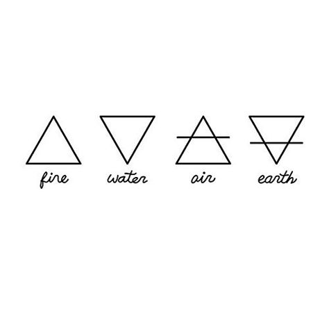 Four Elements Tattoo, Element Tattoo, Elements Tattoo, Tattoo Zeichnungen, Element Symbols, Fire Tattoo, 4 Elements, Symbol Tattoos, Arrow Tattoos