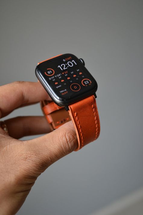 Personalized Leather Apple Watch Band / 38,40,41mm 42,44,45mm and 49mm Apple Watch Strap / Orange Leather Watch Band / 8 7 6 5 4 3 SE Ultra https://etsy.me/3PvbOe2 #unisexadults #leather #minimalist #leatherappleband #applestrap #leatherstrap #orangeleatherband #orange Watch Strap Leather, Orange Apple, Apple Watch Leather Strap, Apple Watch 1, Apple Band, Leather Apple Watch Band, Leather Apple Watch, Apple Watch Case, Leather Watch Band