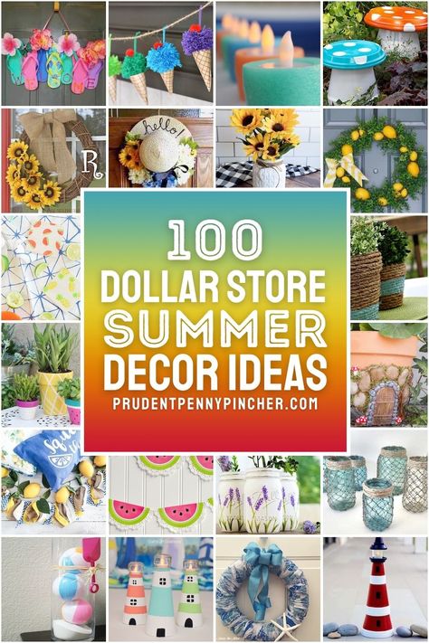 Diy Summer Wreaths, Summer Decor Ideas, Cheap Flower Pots, Diy Summer Decor, Crafts Summer, Summer Wreath Diy, Summer Centerpieces, Diy Summer Crafts, Summer Decorations