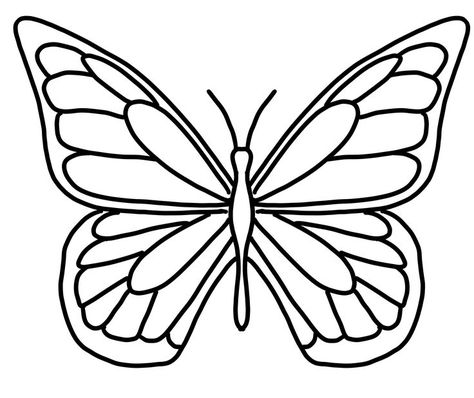 Tufting Butterfly, Butterfly Drawing Outline, Outline Coloring Pages, Outline Butterfly, Coloring Pages Cute, Butterfly Art Drawing, Butterfly Outline, Drawing Outline, Idee Babyshower