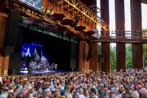 Wolf Trap Virginia, Color Theory Projects, Wolf Trap, Outdoor Stage, Beer Keg, Big Show, Lawn Chairs, 50 Years Ago, Service Animal